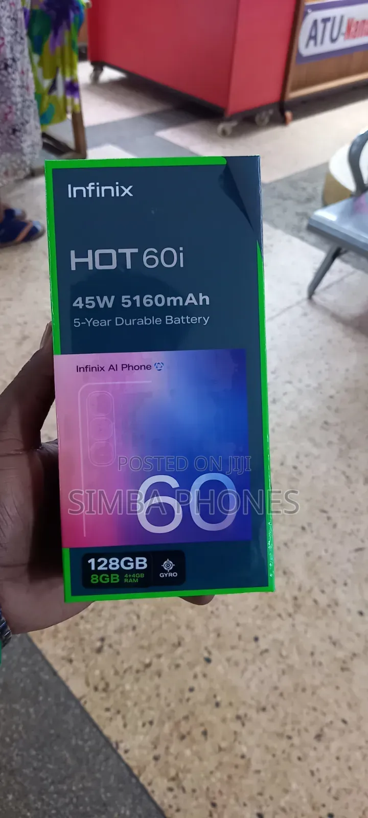 New Infinix Hot 60i 128 GB Rose Gold