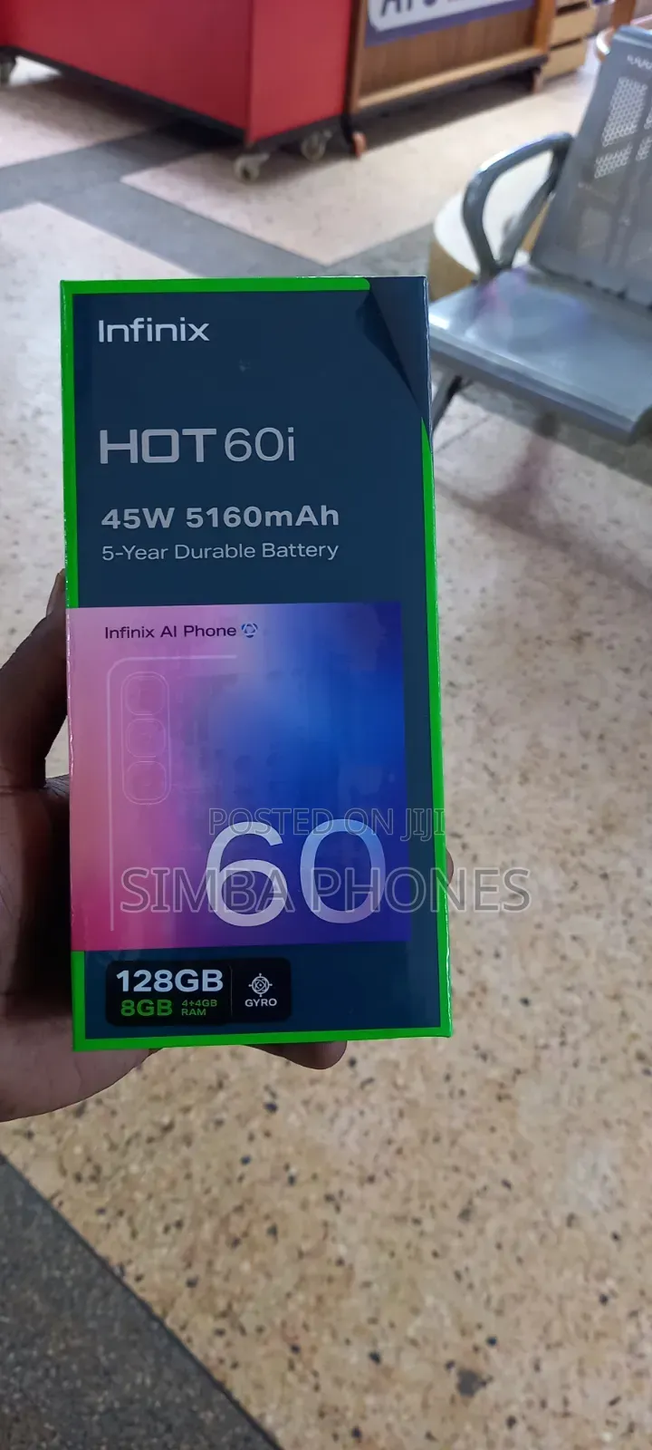 New Infinix Hot 60i 128 GB Rose Gold