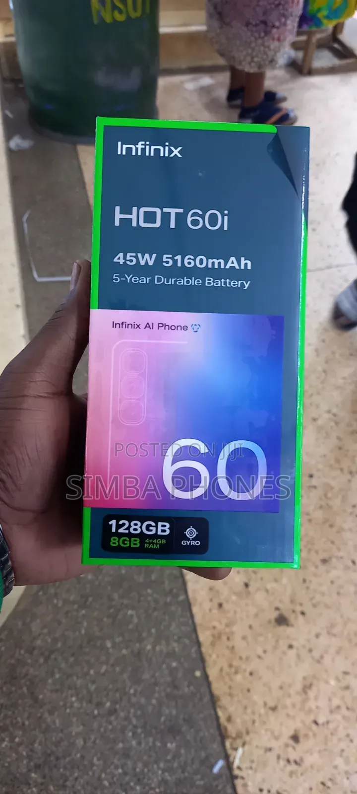New Infinix Hot 60i 128 GB Gray