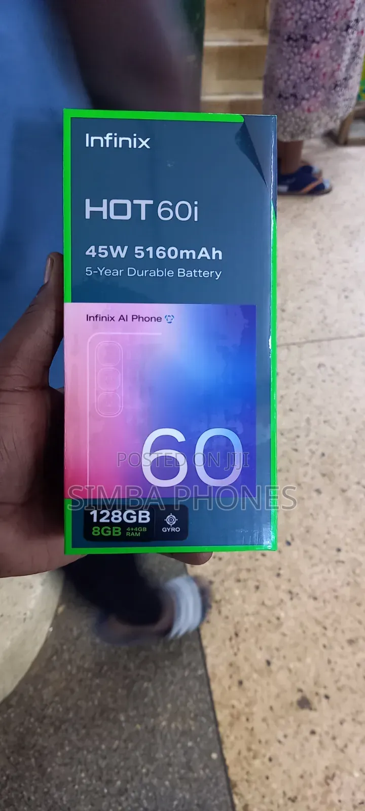 New Infinix Hot 60i 128 GB Gray