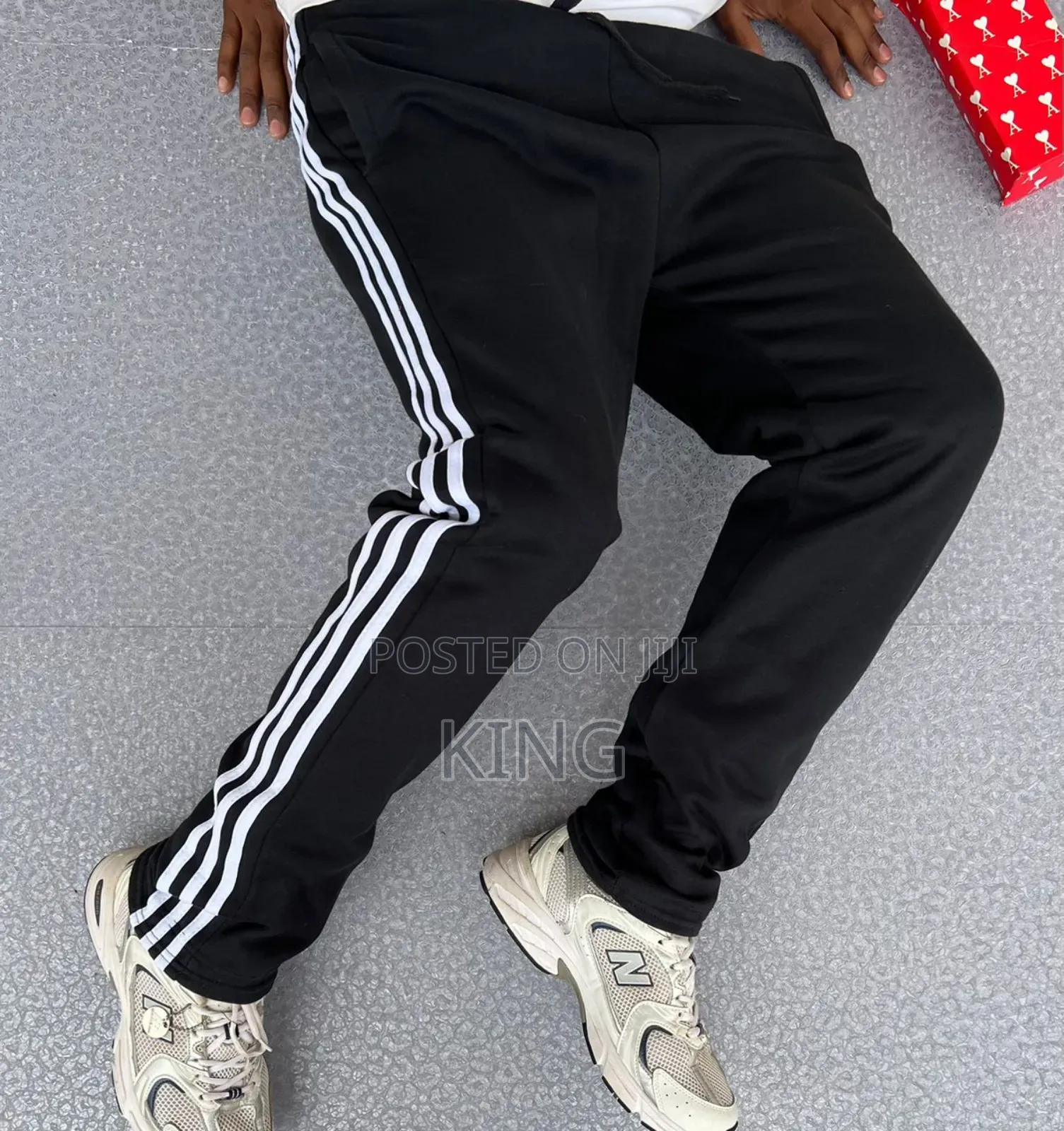 Relaxed Fit Athleisure Wear Baggy Track Pants