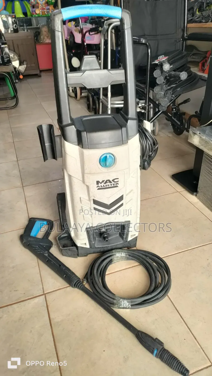 Uk Used Mac Allister Electric Pressure Washer,Corded Mpwp100d-3 Model.