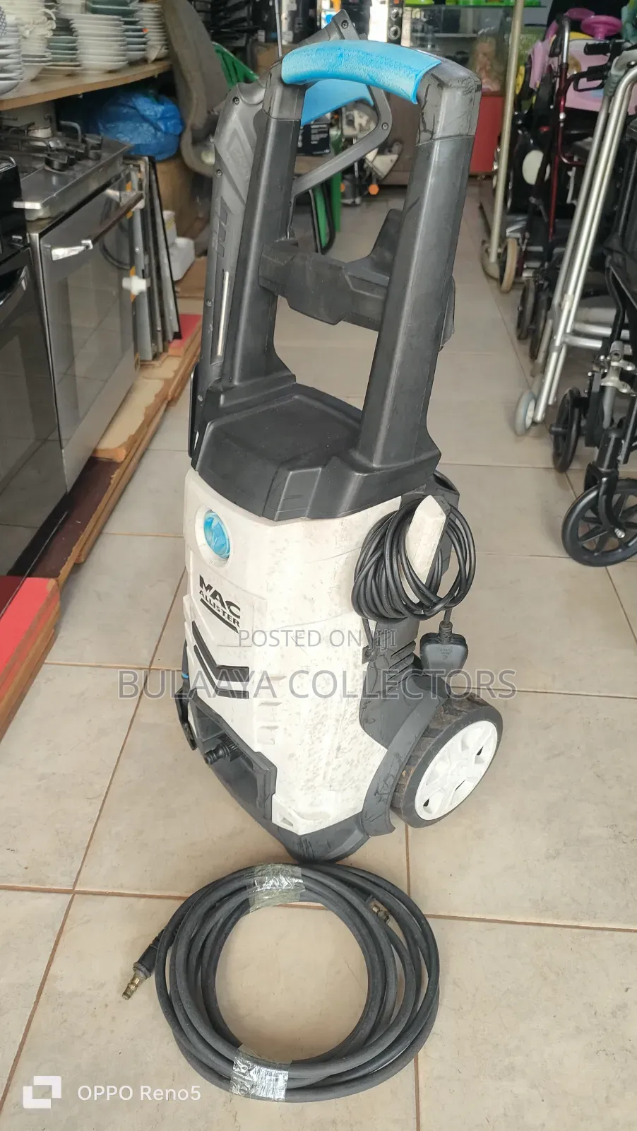 Uk Used Mac Allister Electric Pressure Washer,Corded Mpwp100d-3 Model.