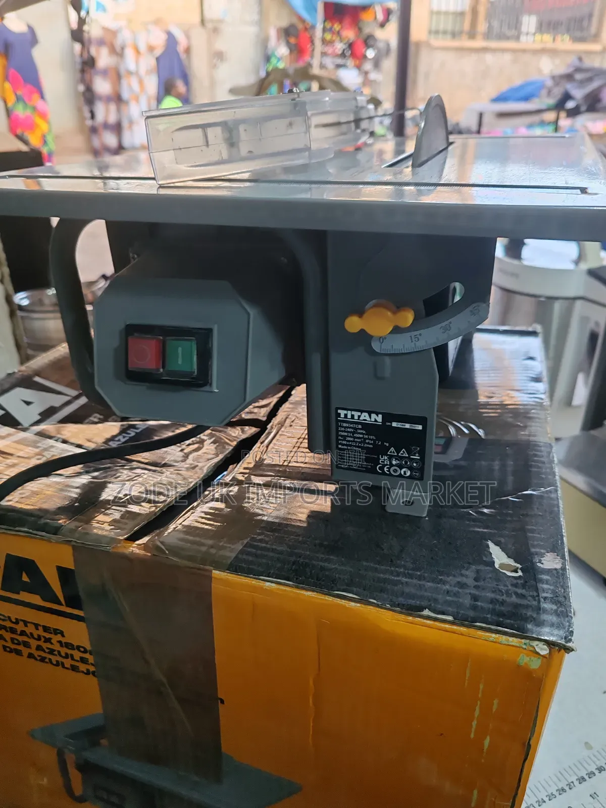 Titan 180mm Wet/Dry Tile Cutter