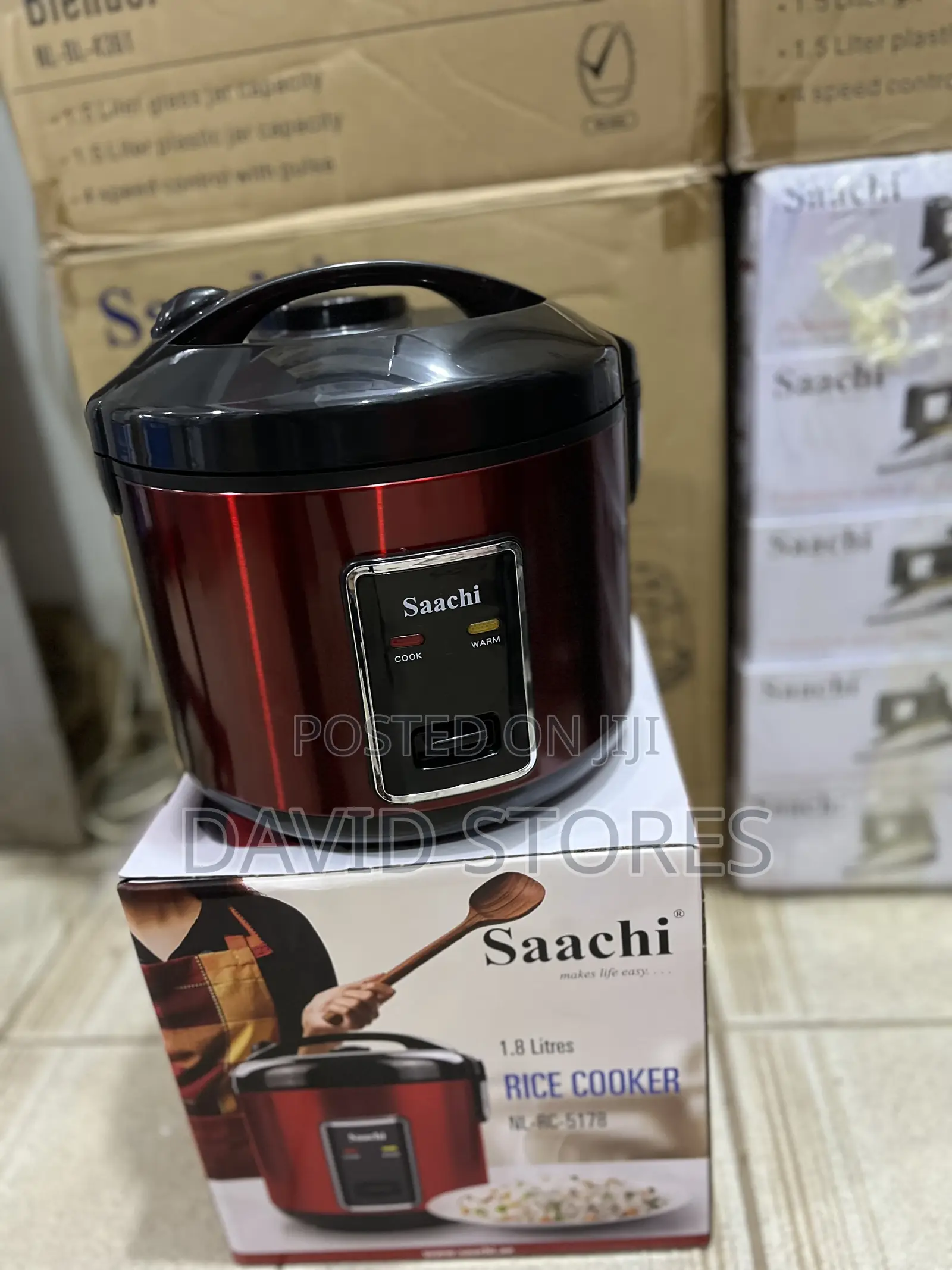Saachi 1.8l Automatic Rice Cooker With Steamer