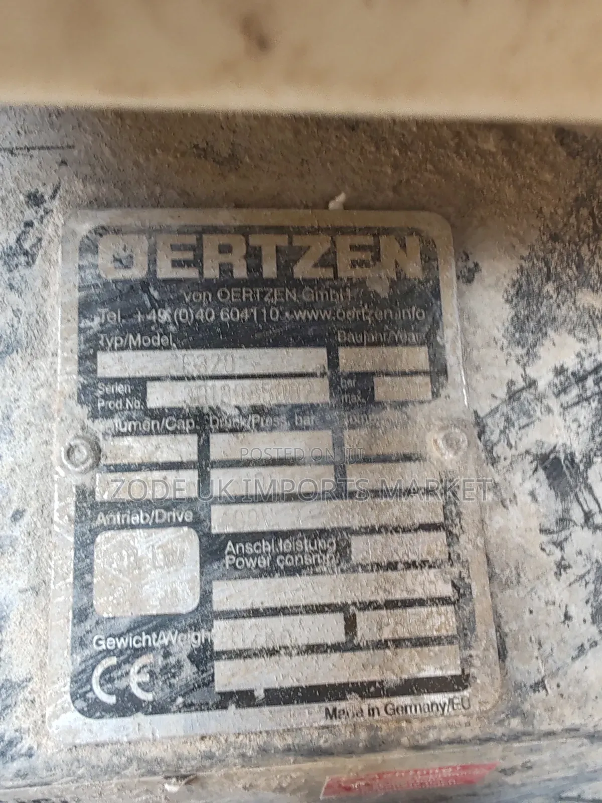 Oertzen 320 Industrial 16hp High Pressure Washer Cleaner
