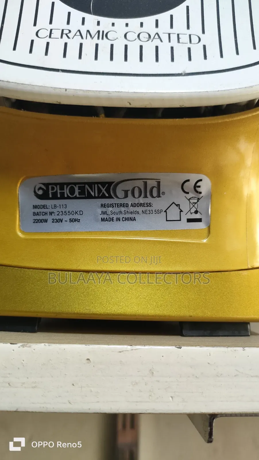 Uk Used JML Phoenix Gold Steam Iron, 2200w.