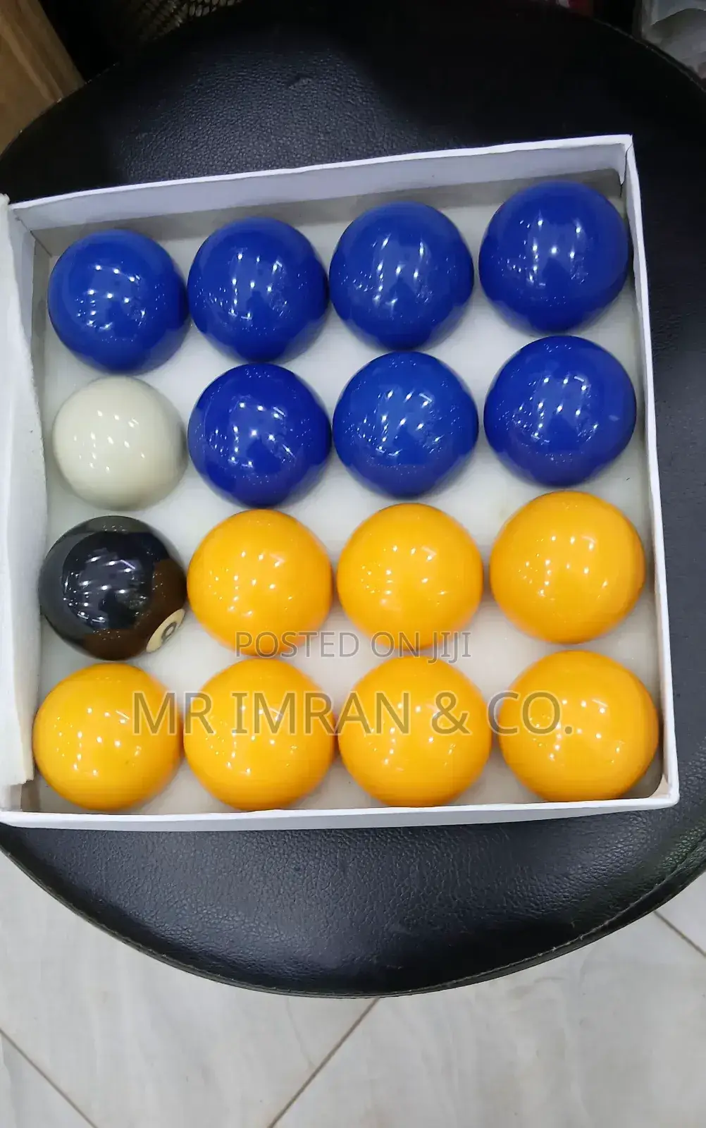 Blue And Yellow 2-inch Pool Ball Set