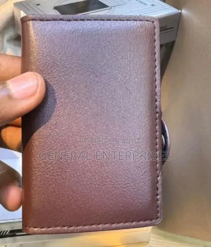 Brown Leather Card Holder Wallet