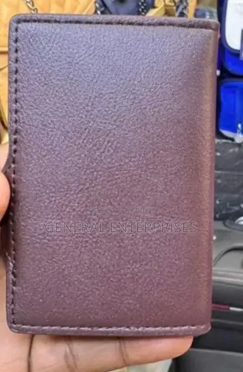 Brown Leather Card Holder Wallet