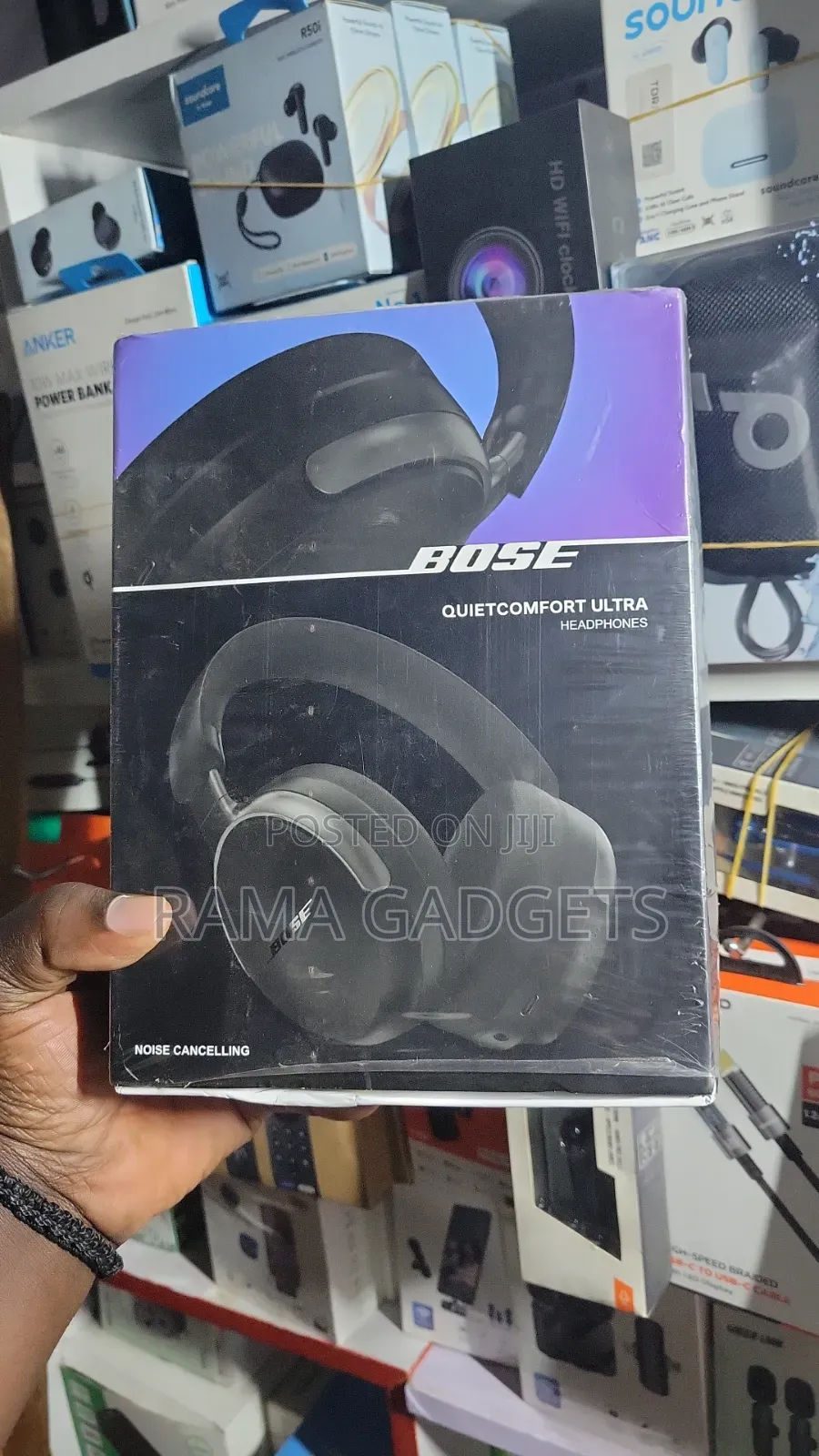 Bose Quietcomfort Ultra Over-Ear Noise Cancelling Headphones.