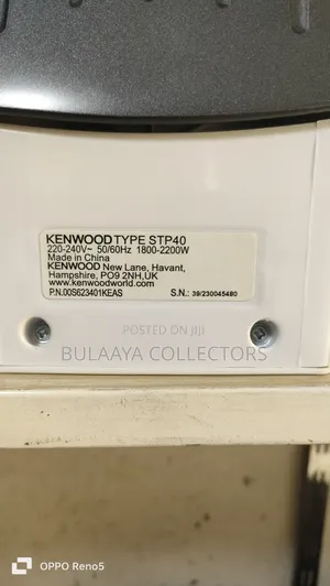 Original Kenwood Stp40.000wp 2200w Steam Iron, Uk Mkt.