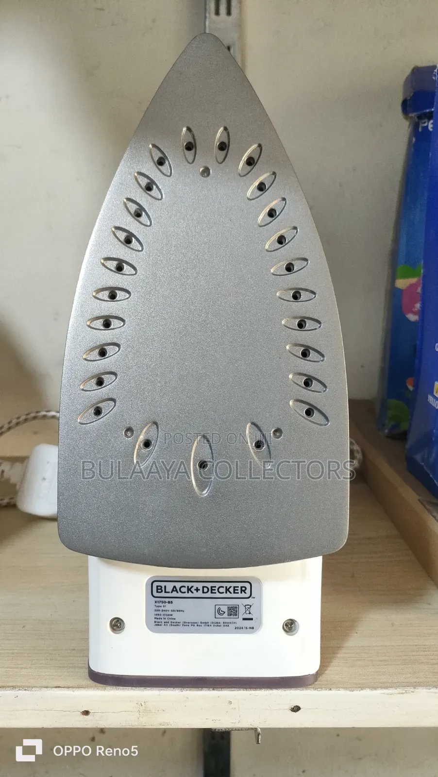 Original Black+Decker 1750w Steam Iron, Model X1750-B5, Uk Mkt.