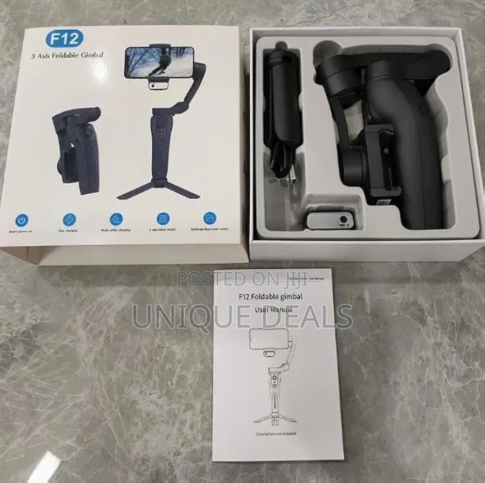 F12 3-Axis Handheld Gimbal Stabilizer Cellphone Selfie Stick