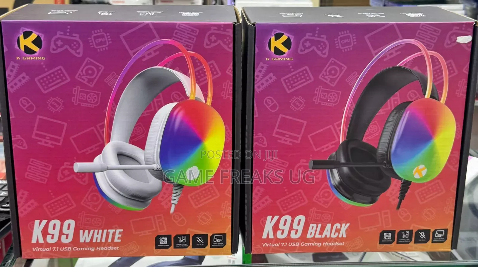 Black Gamingheadphones