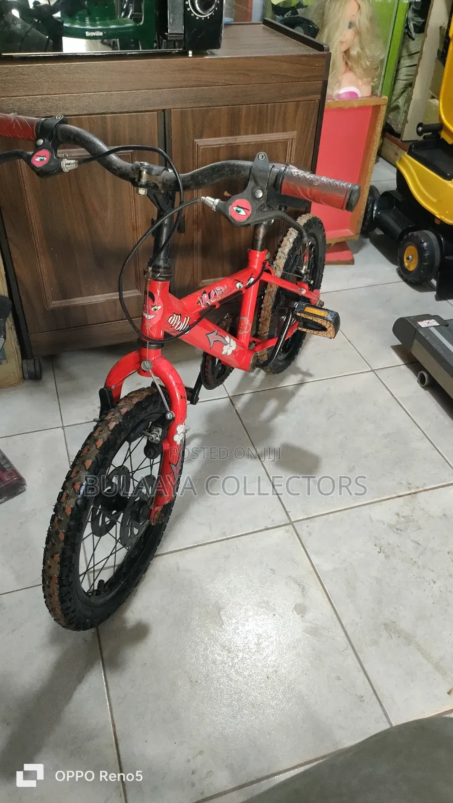 Uk Used Red Apollo 16 Inches Children's Bicycle, 4-8 Years.