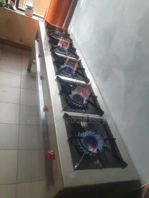 Commercial Stainless Steel Gas Burner Stove 5_ Burner Stove