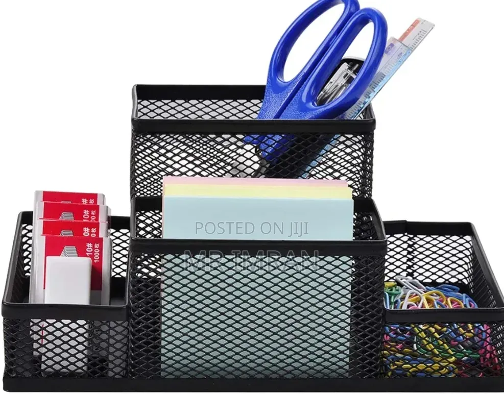 Compartment Metal Mesh Desk Organizer