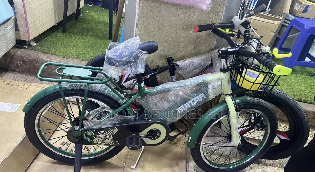 Guitar Children Bicycle Green 1 to 9 Yrs