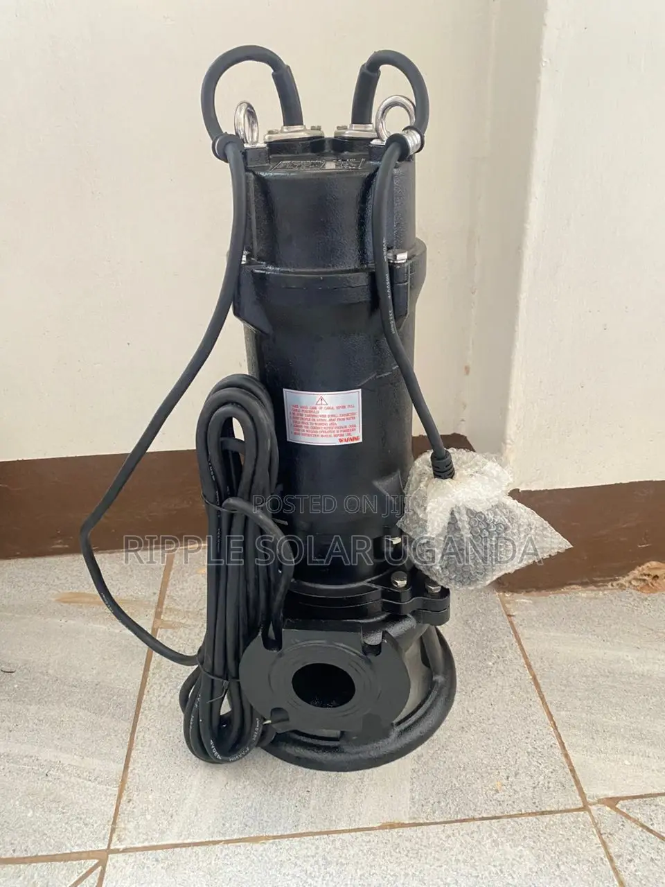 1500w Ac Grinder Sewage Pump 15m Head Heavy Duty Submersible