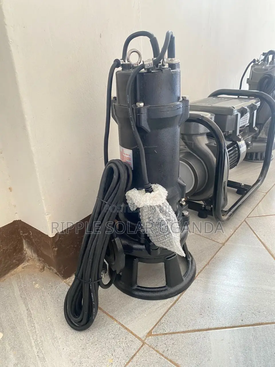 1500w Ac Grinder Sewage Pump 15m Head Heavy Duty Submersible
