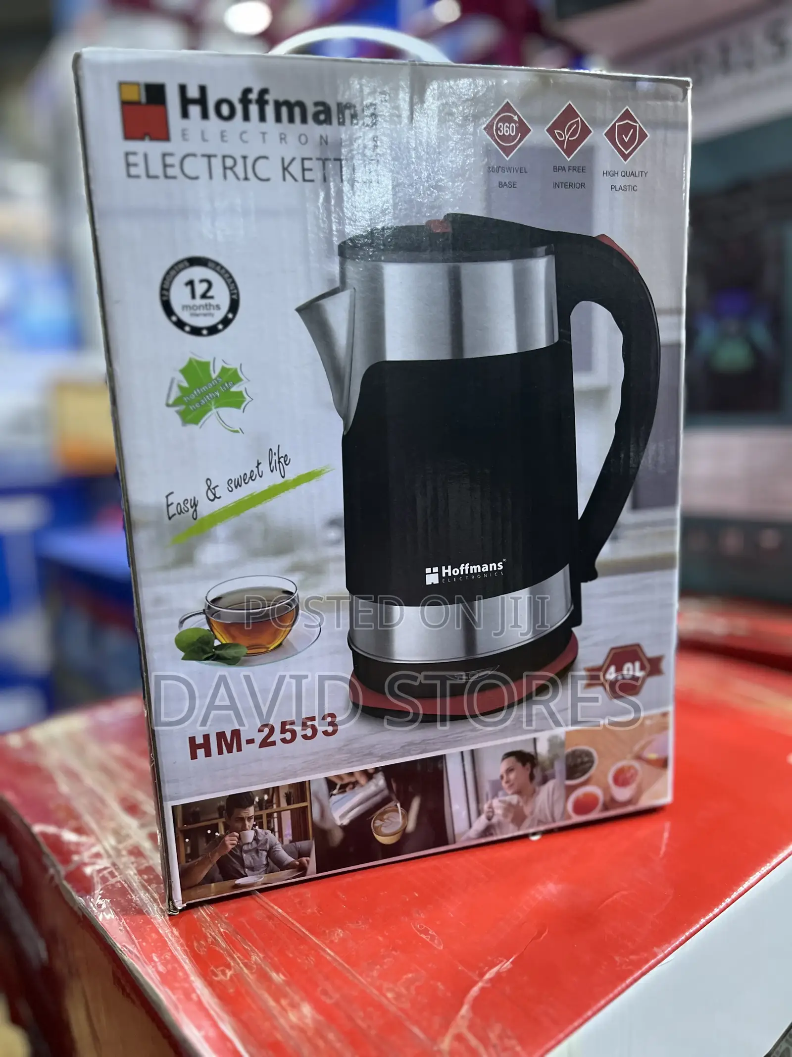 Hoffmans Hm-2553 4l Electric Kettle – Fast Boiling Large Capacity