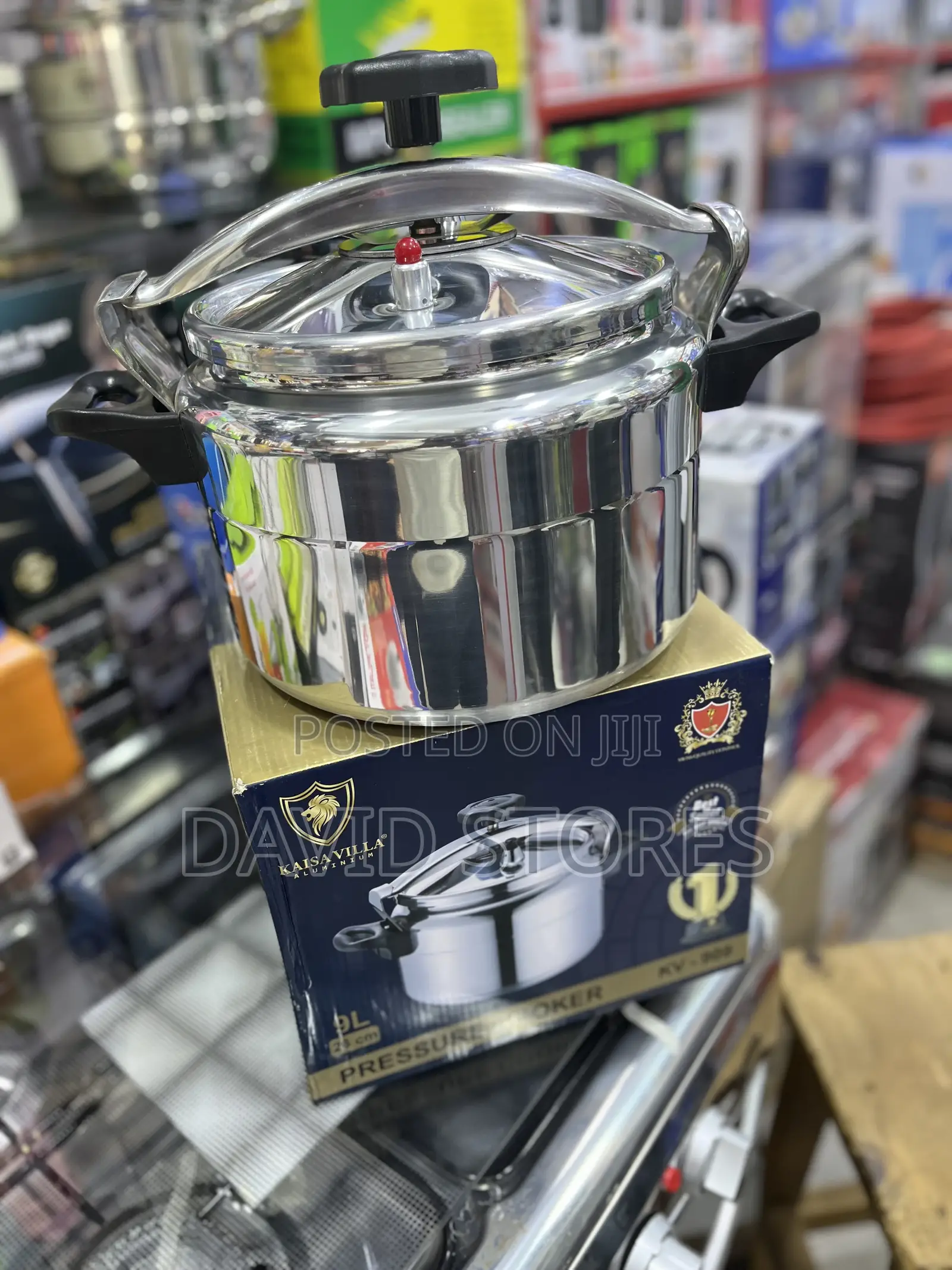 Kaisavilla 9l Aluminum Pressure Cooker – Gas Charcoal Compatible
