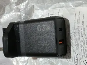 Super Fast Charging 63w Gan 2 in 1 Charger Adapter