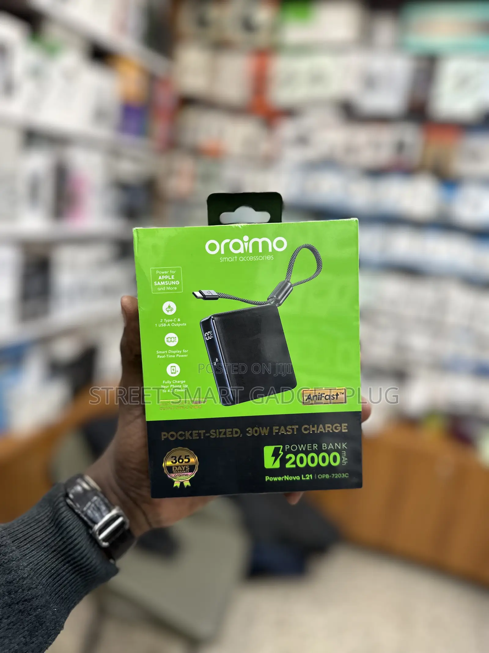 Oraimo Power Nova L21 Pocket-Sized 20,000mah Power Bank