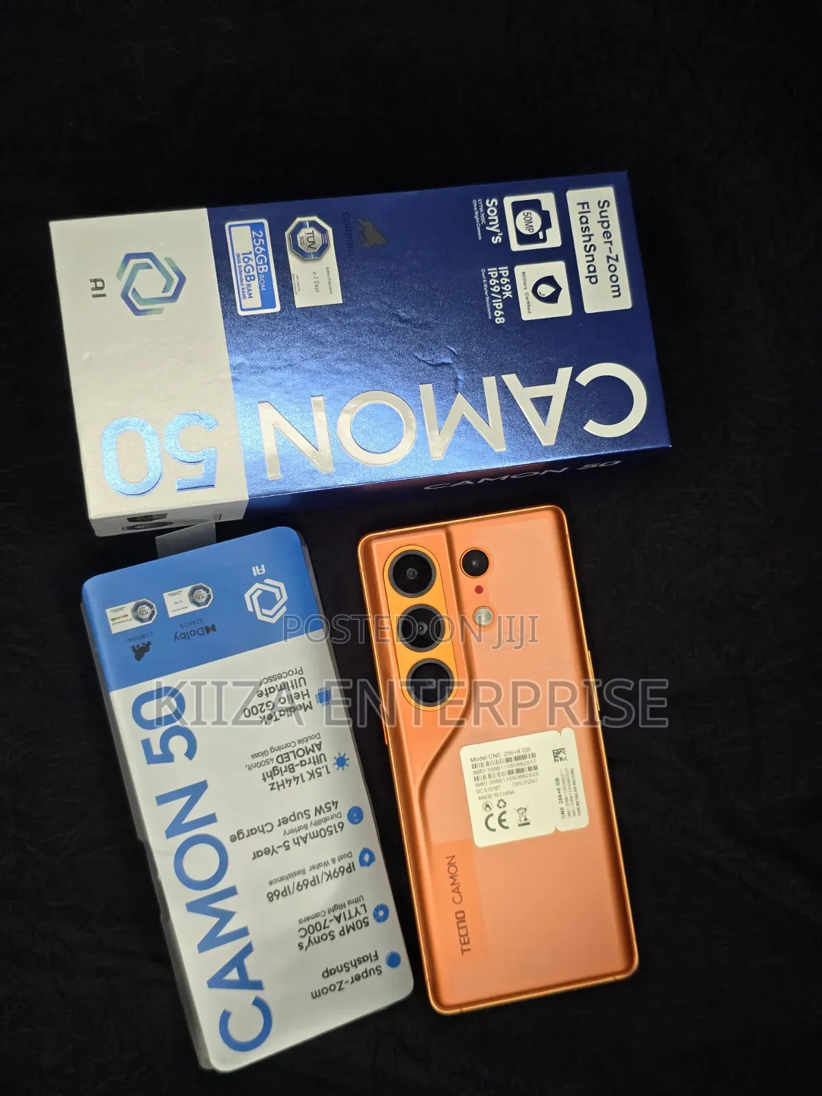 New Tecno Camon 50 256 GB Rose Gold