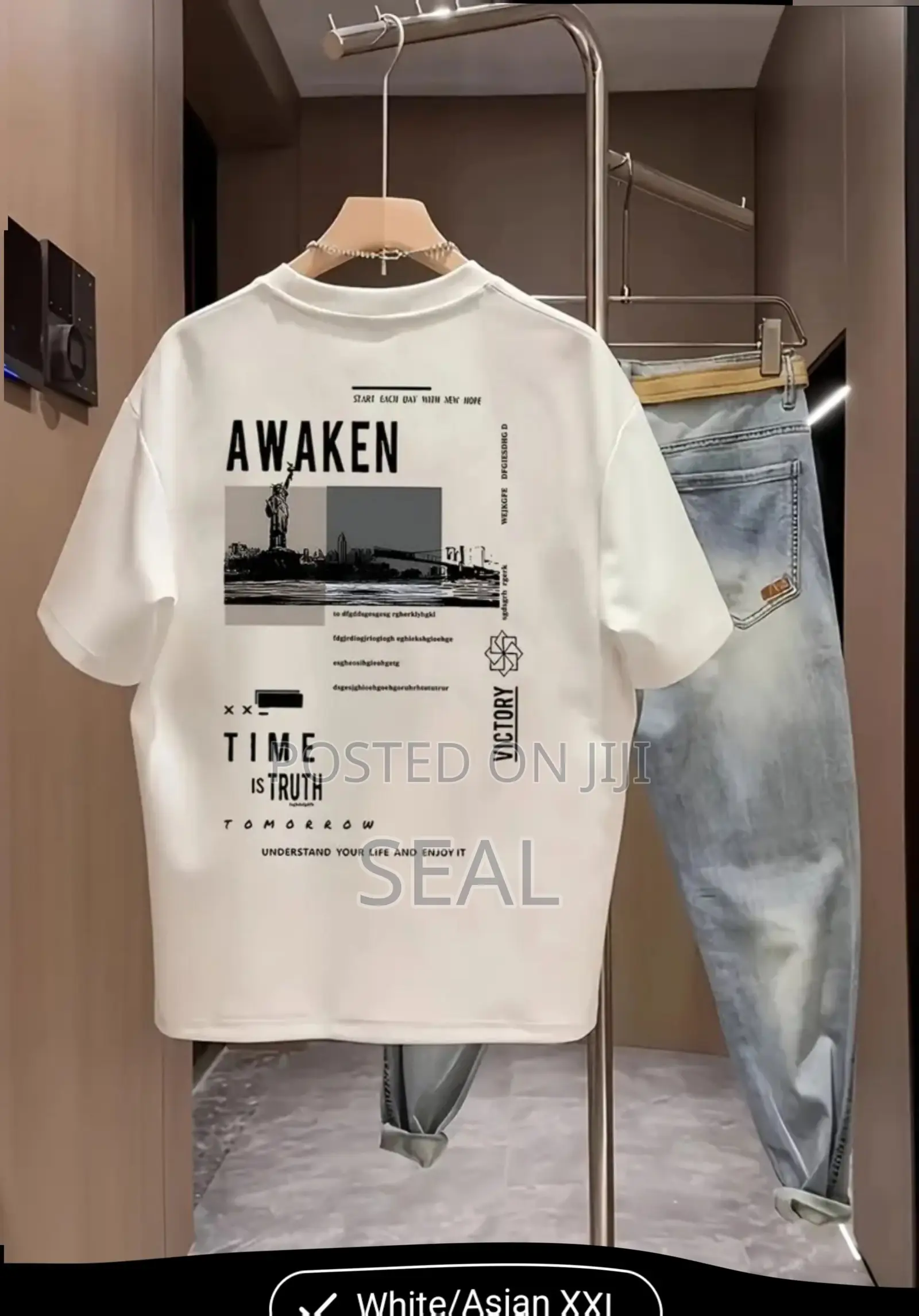 Trendy Casual T-Shirt 100% Cotton