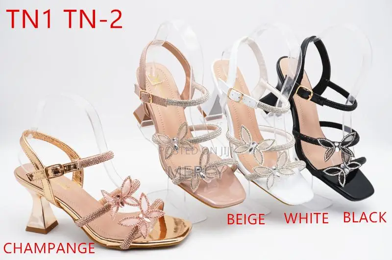Classy Spiral Strap Rhinestone Heels (Promotion)- Tn1 Ar-14s