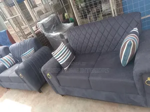 Latest 5 Seater Sofa Set, Dark Grey