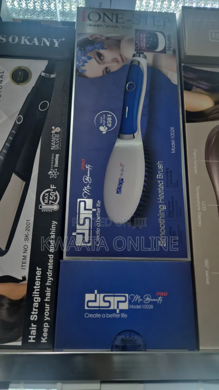 DSP-10028 - Electric Hair Comb Dryer Fast Hair Straightener
