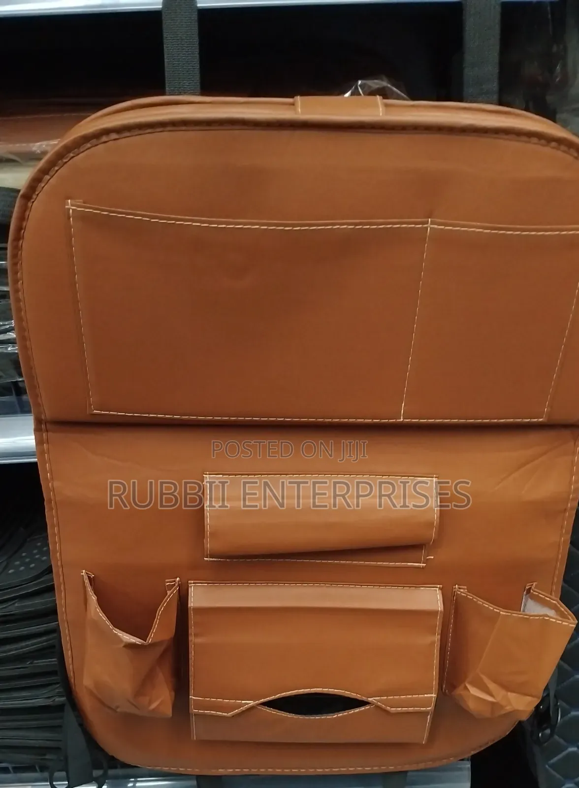 Leather Car Backseat Organizer
