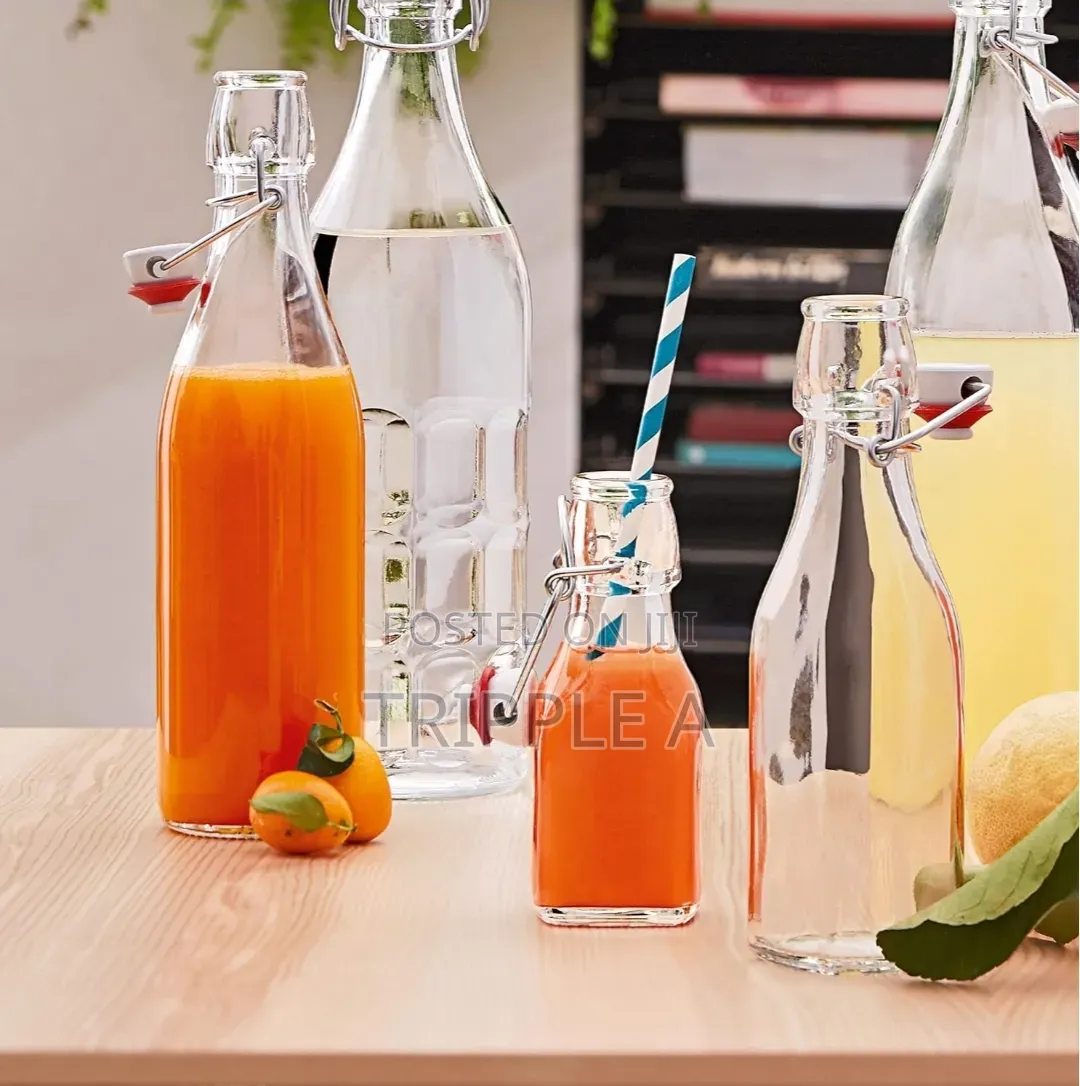 Clear Swing Glass Water Juice Bottle