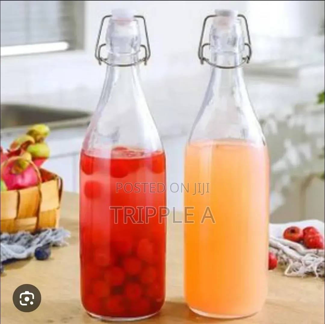 Clear Swing Glass Water Juice Bottle