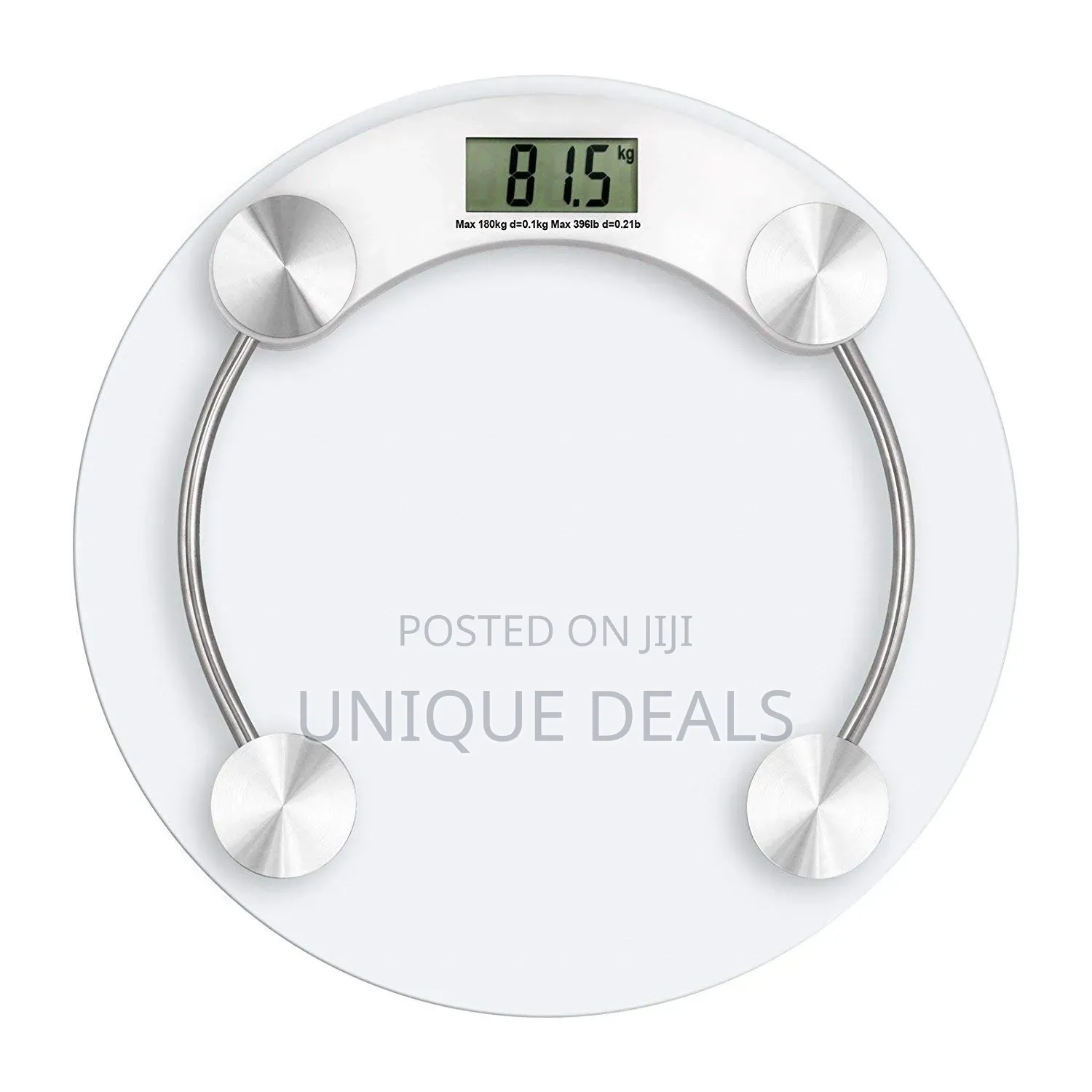 Round Shape 8 Mm Glass Weighing Scale Digital Bathroom Weight Scale