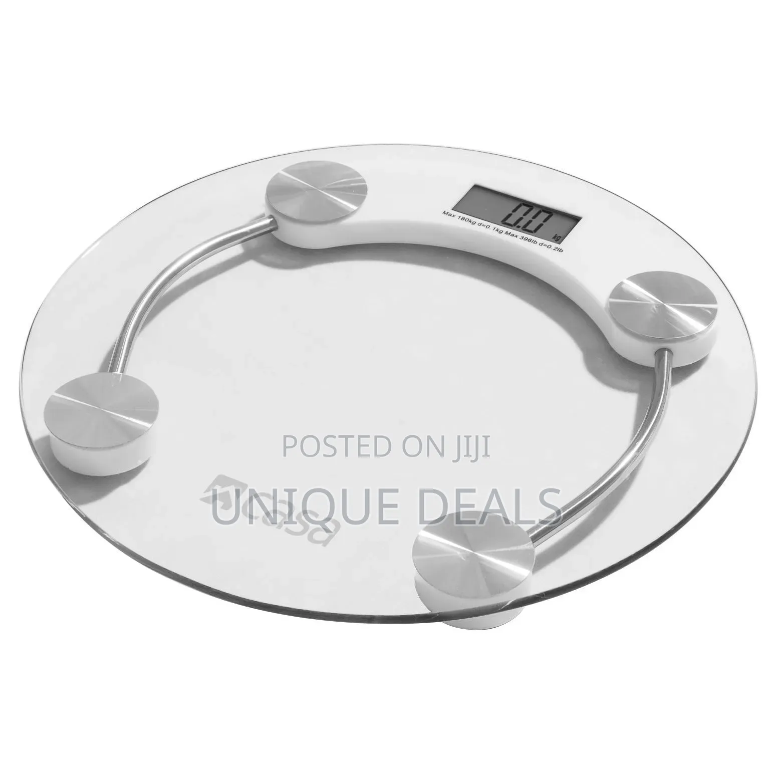 Round Shape 8 Mm Glass Weighing Scale Digital Bathroom Weight Scale