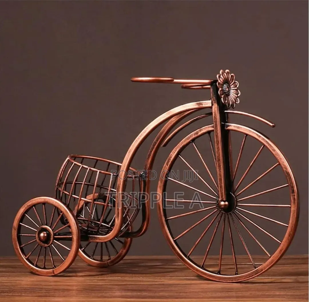 Vintage Metal Bicycle With Rack