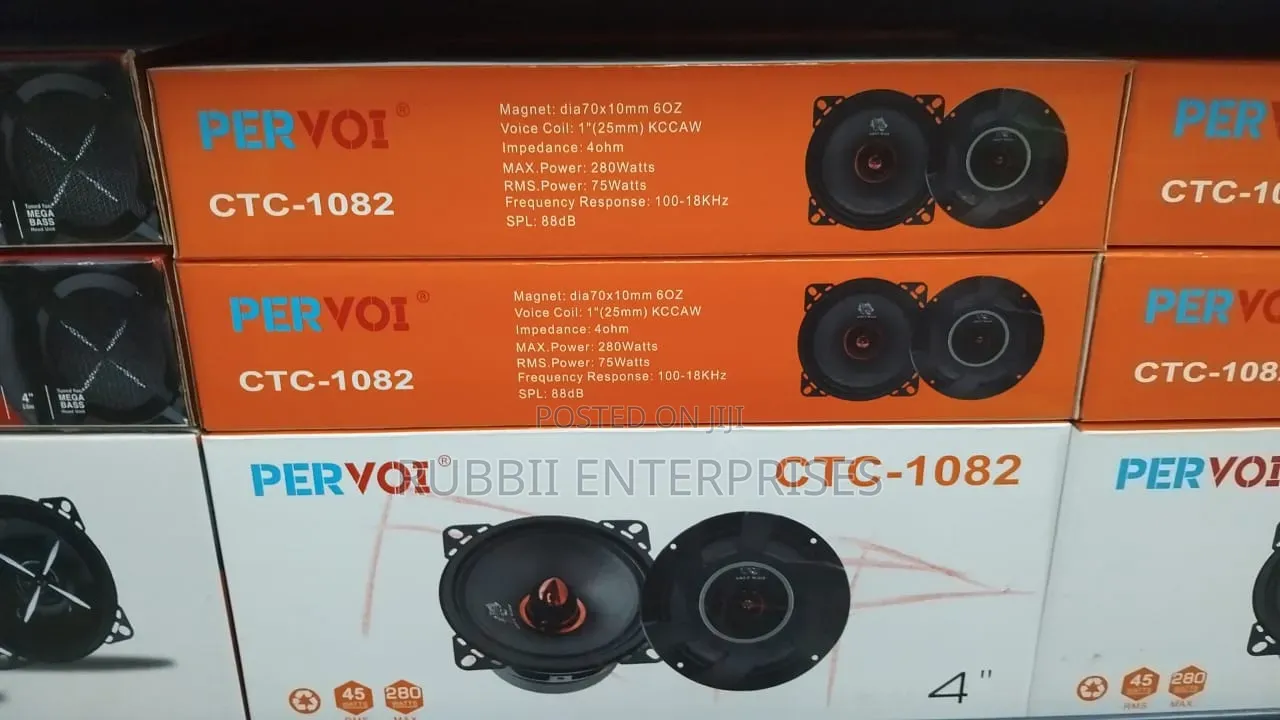 Pervoi CTC-1082 4-Inch Car Speakers.