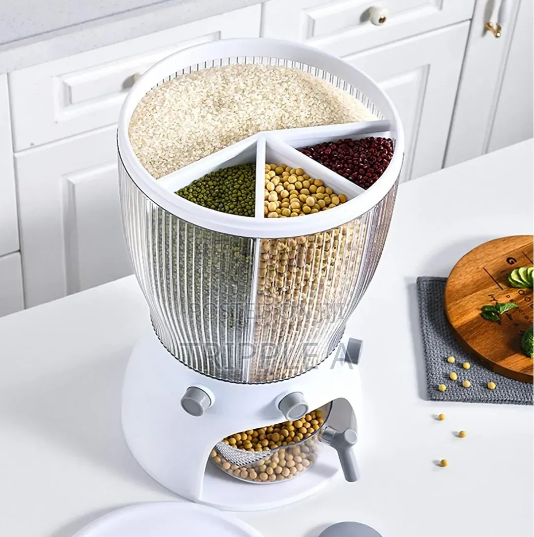 Multifunction Cereal Storage Rotating Barrel