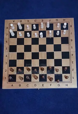 3-in-1 Wooden Board Game Set