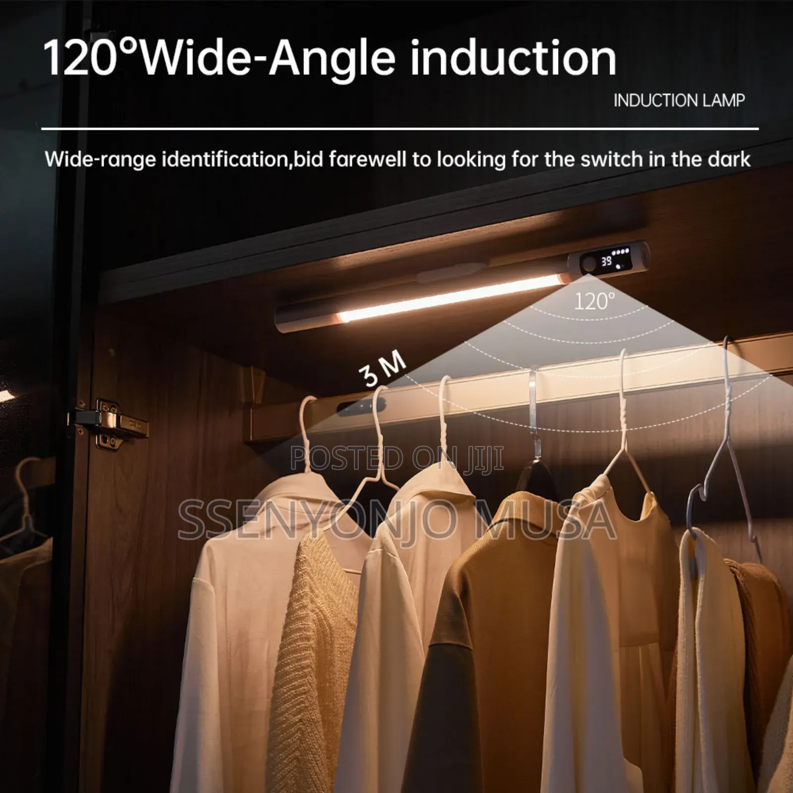 Motion Sensor Led Light Bar –40cm Usb Rechargeable Under Cabinet Light