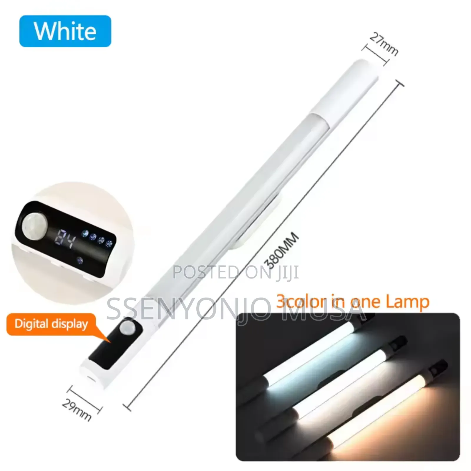 Motion Sensor Led Light Bar –40cm Usb Rechargeable Under Cabinet Light