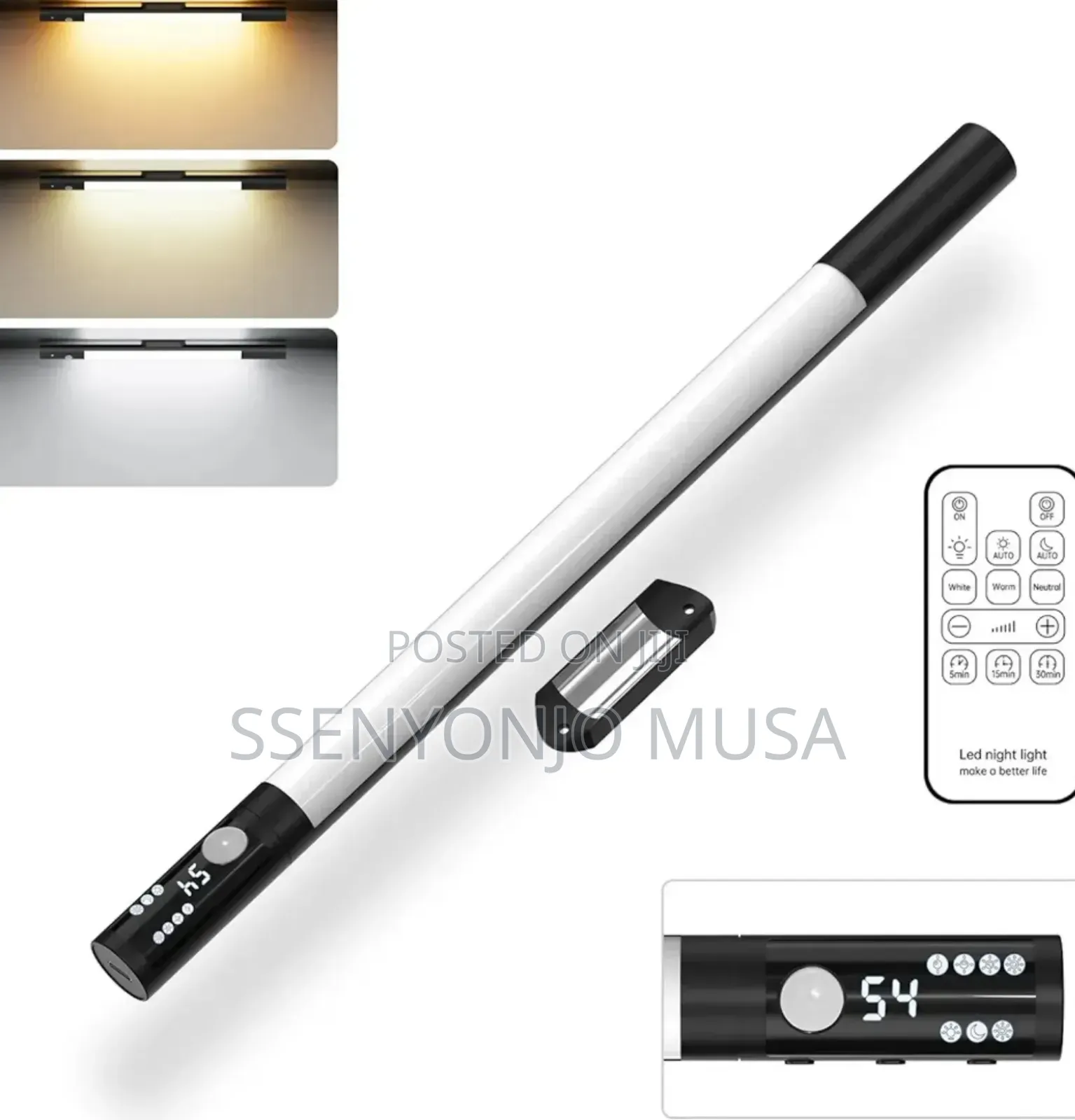 Motion Sensor Led Light Bar –40cm Usb Rechargeable Under Cabinet Light