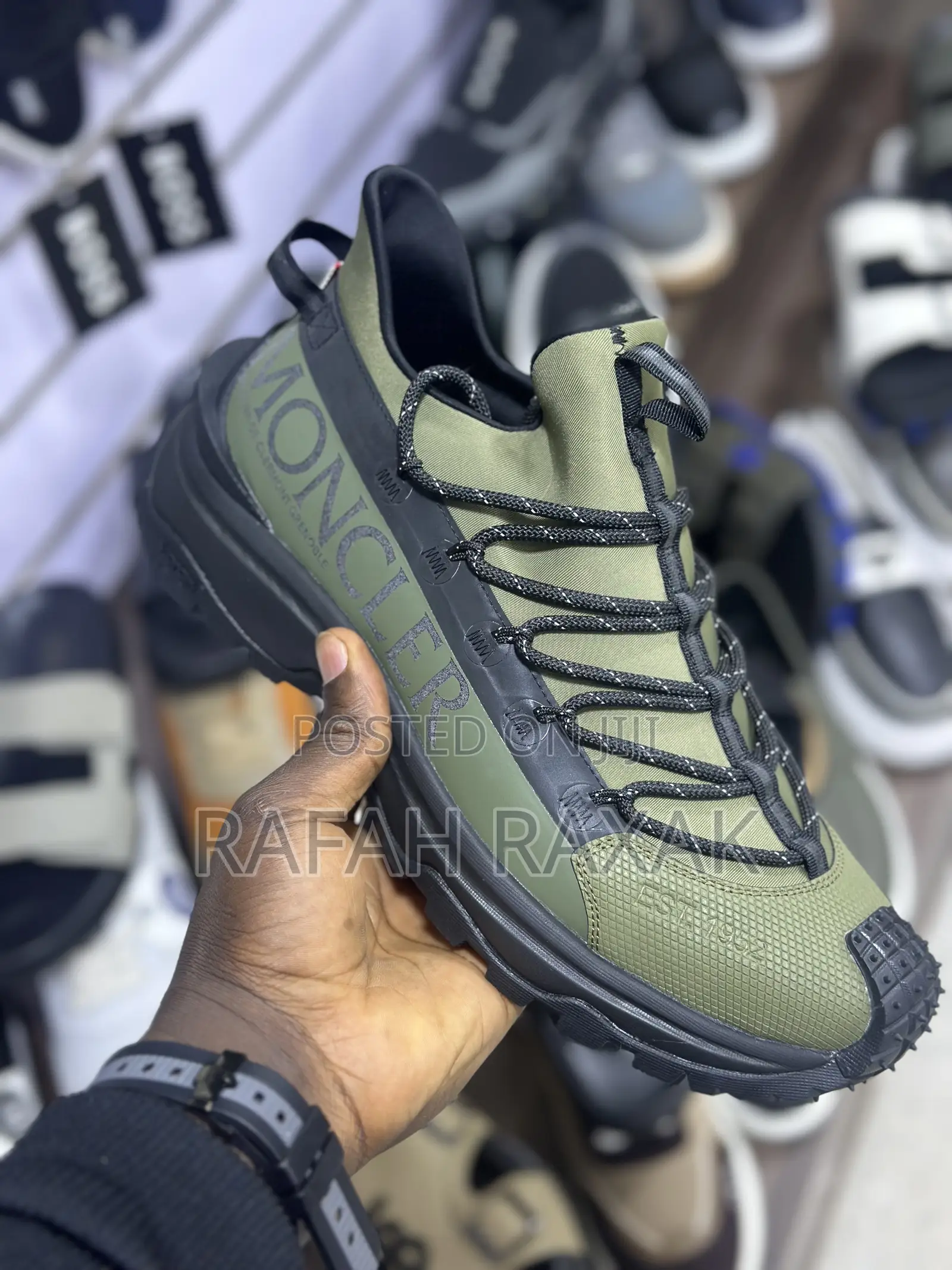Original Men’S Green Moncler Trailgrip Lite 2 Luxurious Sneakers