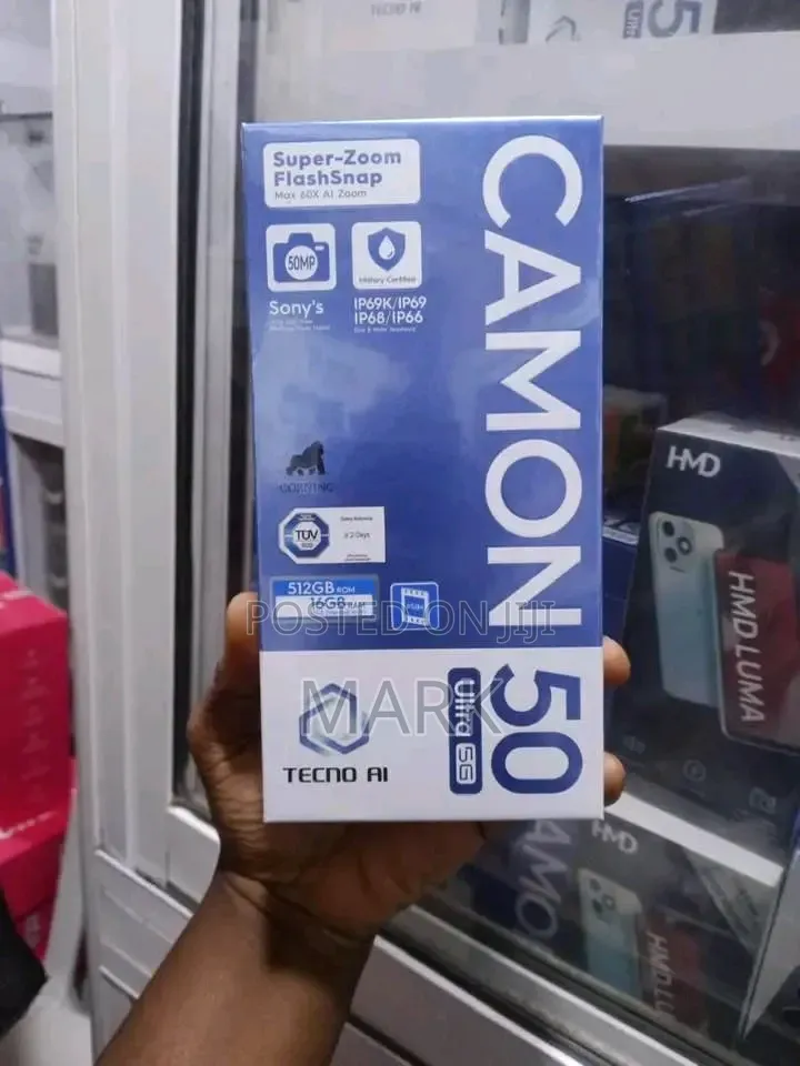 New Tecno Camon 50 256 GB Black