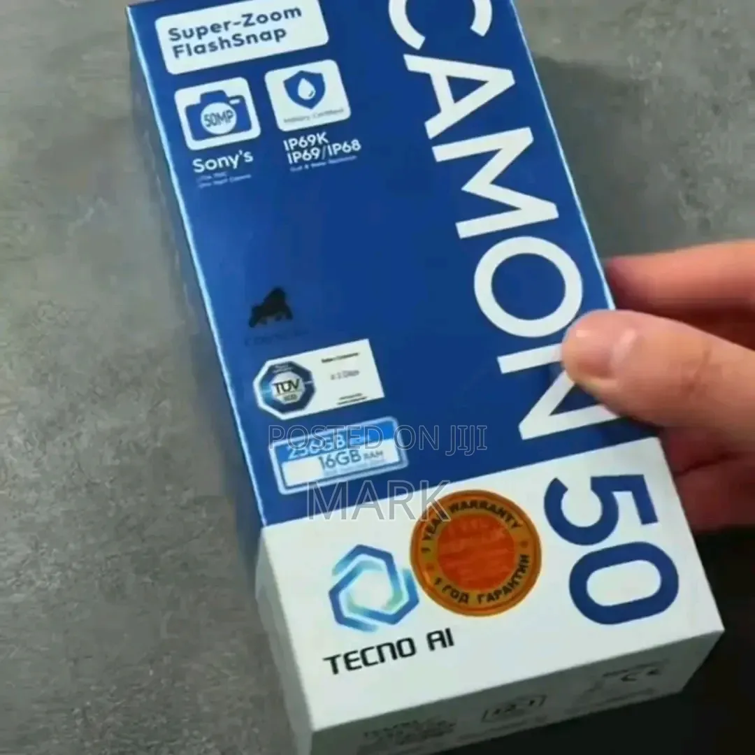 New Tecno Camon 50 256 GB Silver