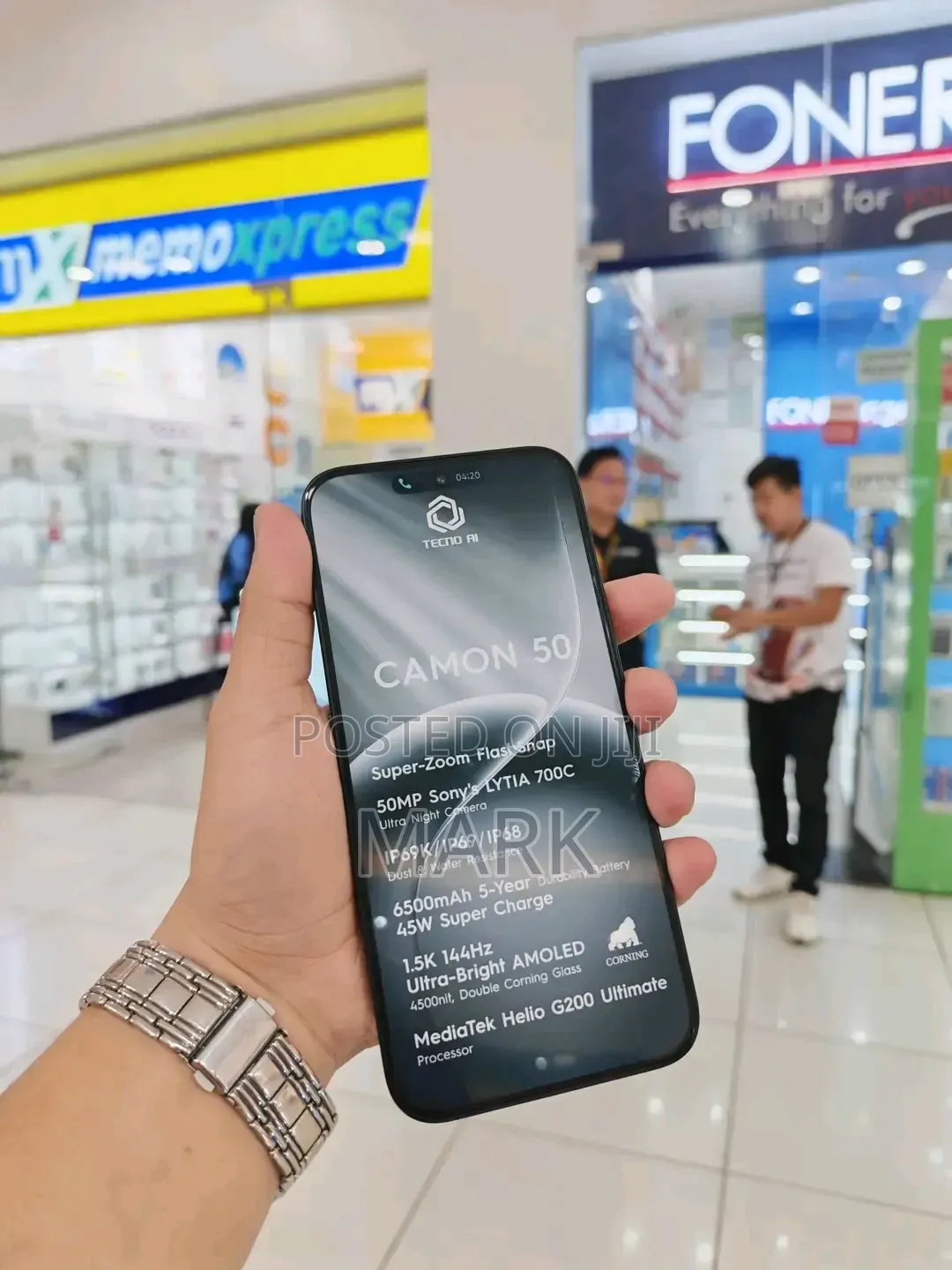 New Tecno Camon 50 256 GB Black